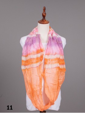 MULTI COLOUR GAUZE TIE-DYE LOOP